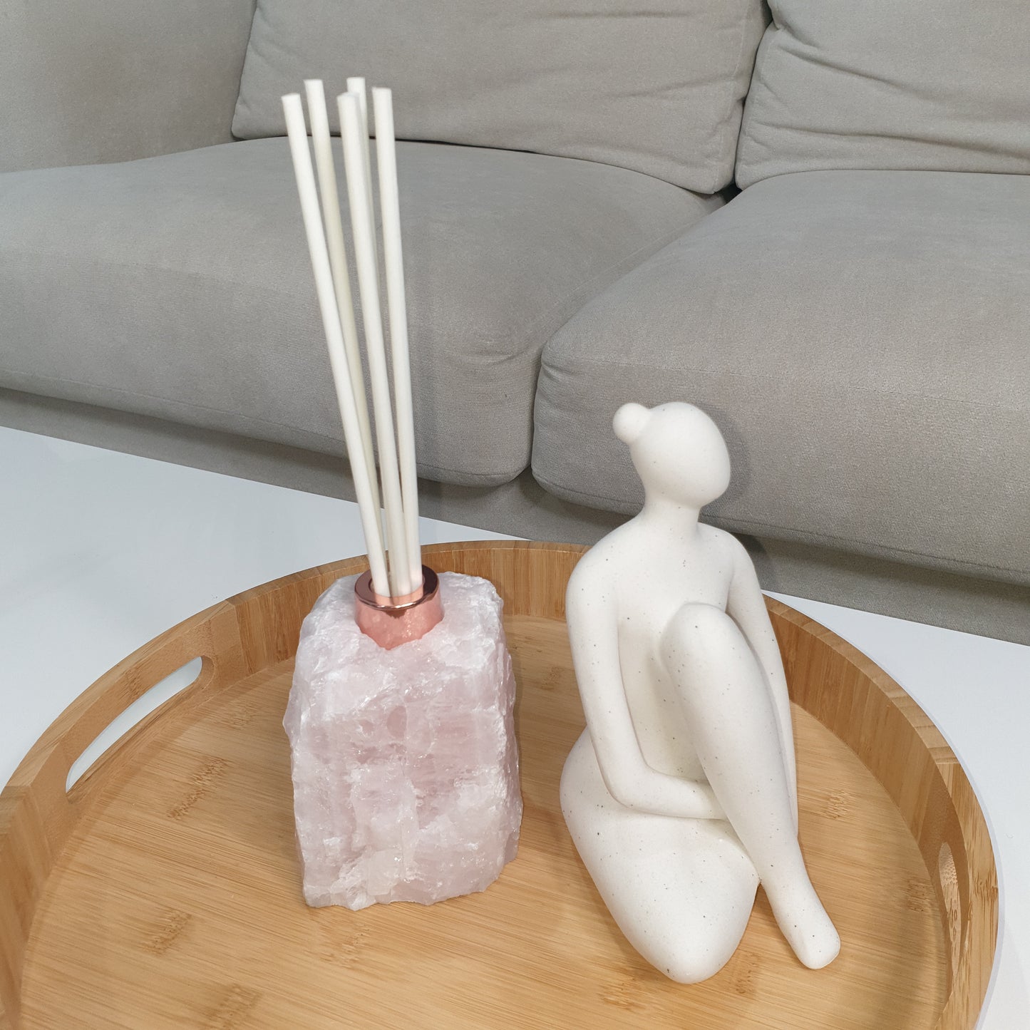 Rose Quartz Crystal Reed Diffuser