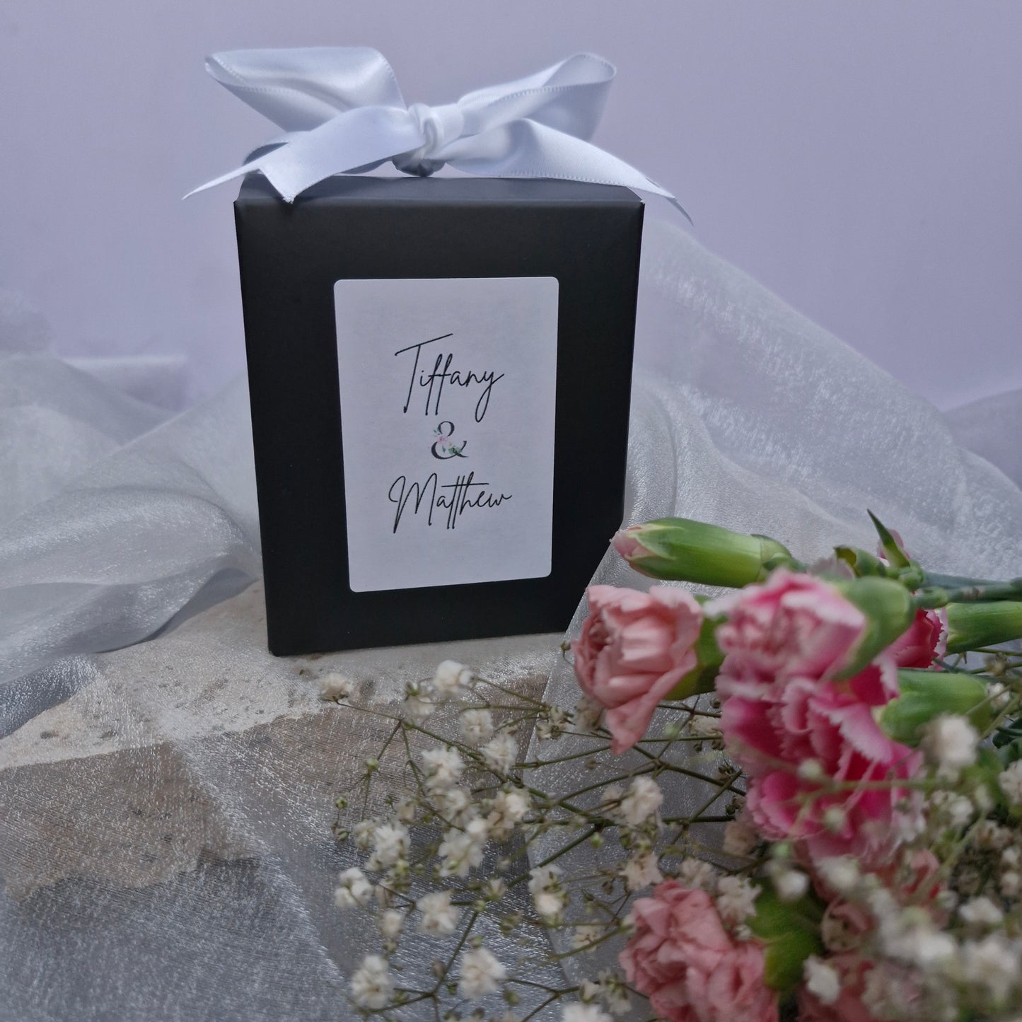 Wedding Favour Boxed Glass Candle