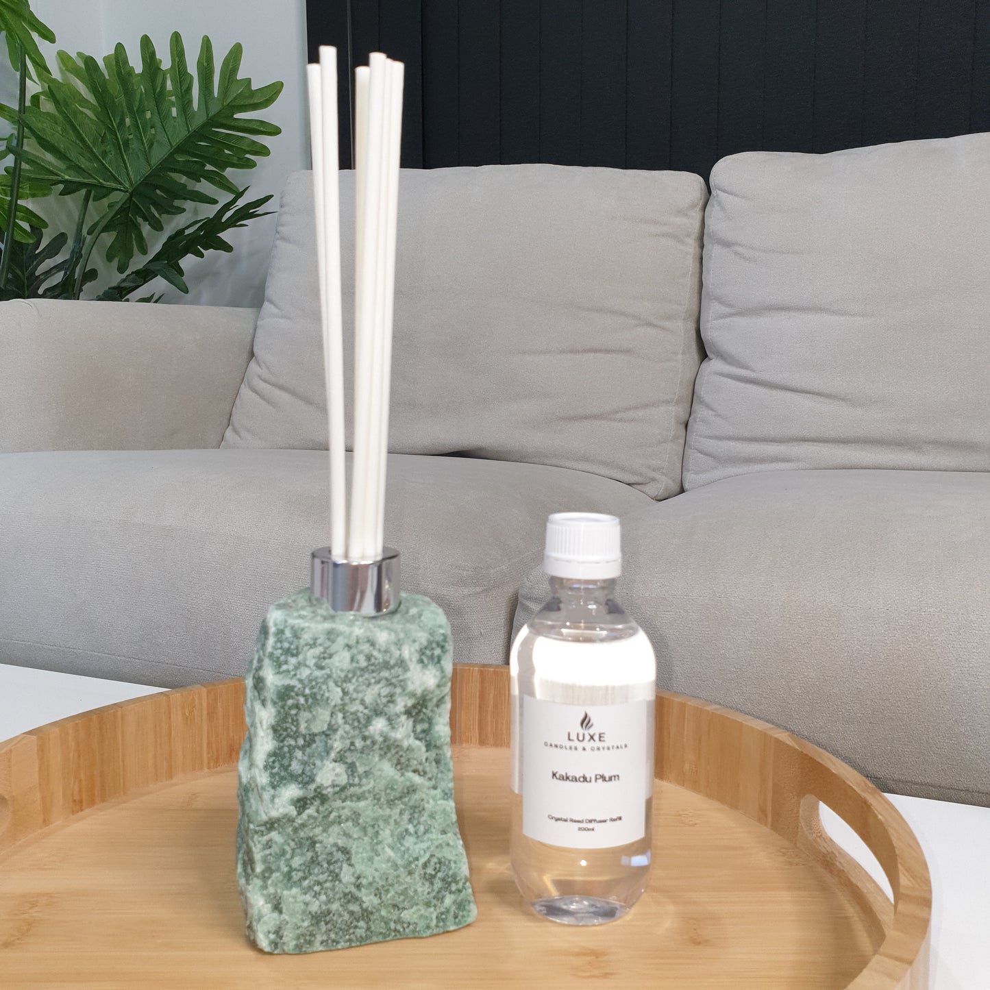 Green Aventurine Crystal Reed Diffuser