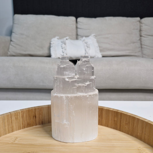 Selenite Twin Tower Crystal
