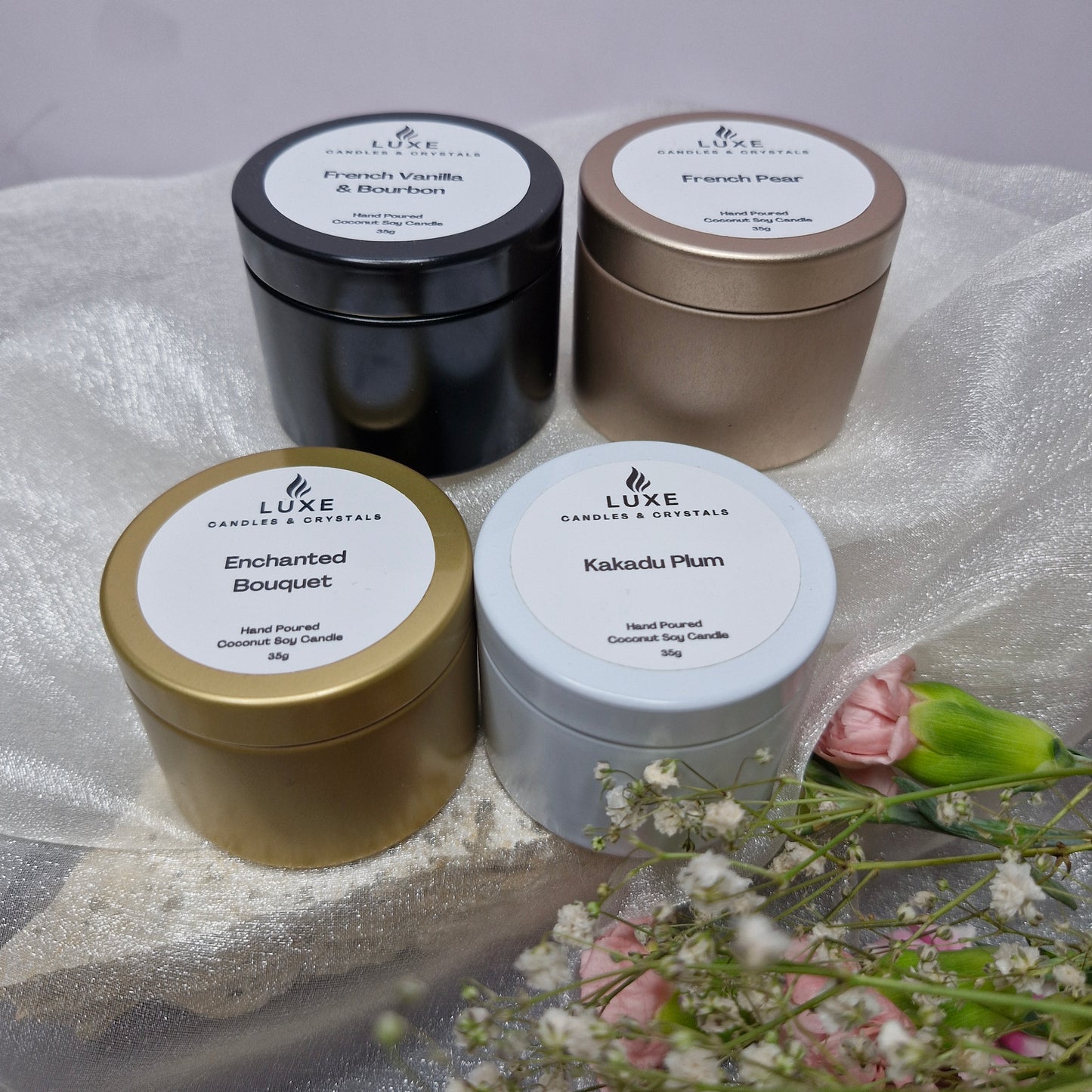 Petite Tin Candle Favour Samples
